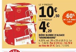 Kennenbourg  k  Kronenbourg  ,50 -60%  SUR LE 29 PRODUIT ACHETE