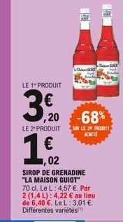 ,20 -68%  SUR LE 20 PRODUIT ACHETE