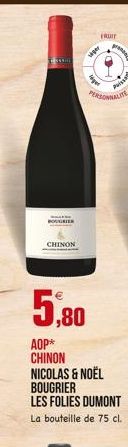 FRUIT  siger  Puissan  ger  PERSONNALITE  CHINON  5,80