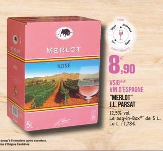 MERLOT  ROSE  Lager  PERSONNALI  8,90