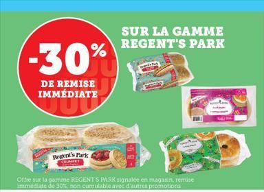 SUR LA GAMME REGENT'S PARK