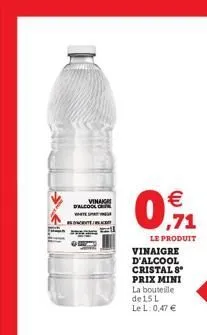 vinaig  d'alcool c  whatsa   ,71  le produit