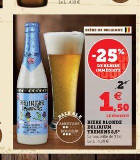 Sotsen G  Ram  BELIRIUM ergens  MAY  JVC  D  PALE  ALE  BIÈRE DE BELGIQUE  -25%  DE REMISE IMMEDIATE  2?