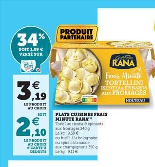 plats cuisinés Rana