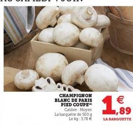 1,89    LA BARQUETTE