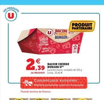 U  U  100% FOR    2,99  PRODUIT PARTENAIRE