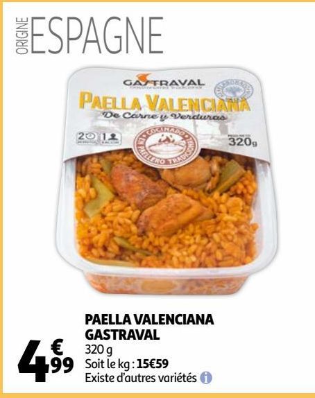 PAELLA VALENCIANA GASTRAVAL