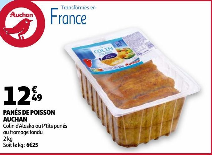 PANÉS DE POISSON AUCHAN