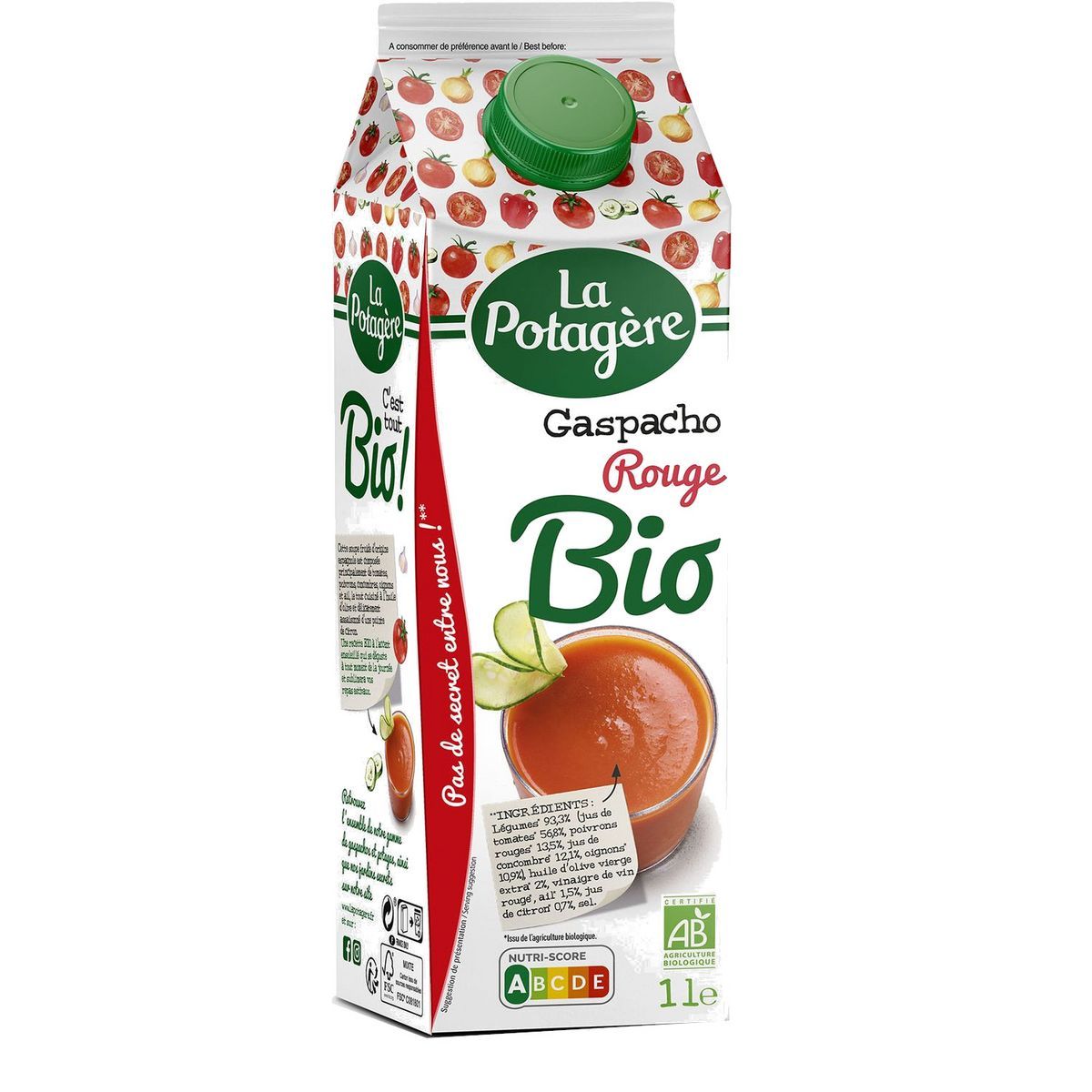 GASPACHO ROUGE BIO LA POTAGERE