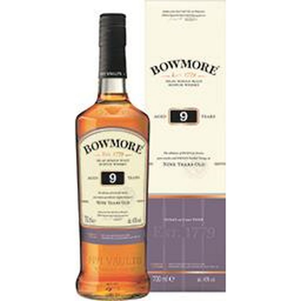 WHISKY BOWMORE 9 ANS