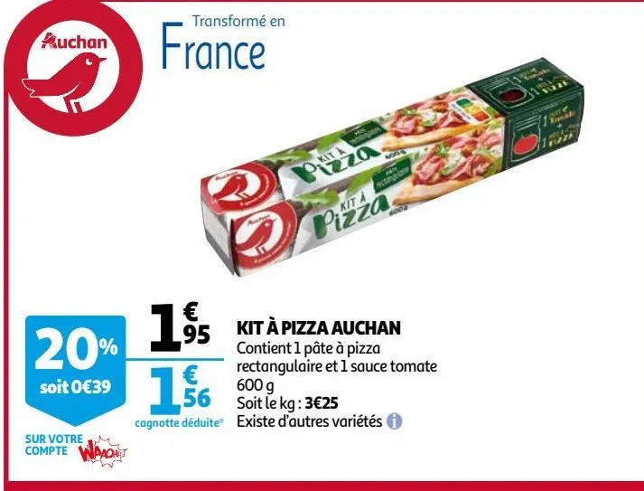 kit à pizza auchan