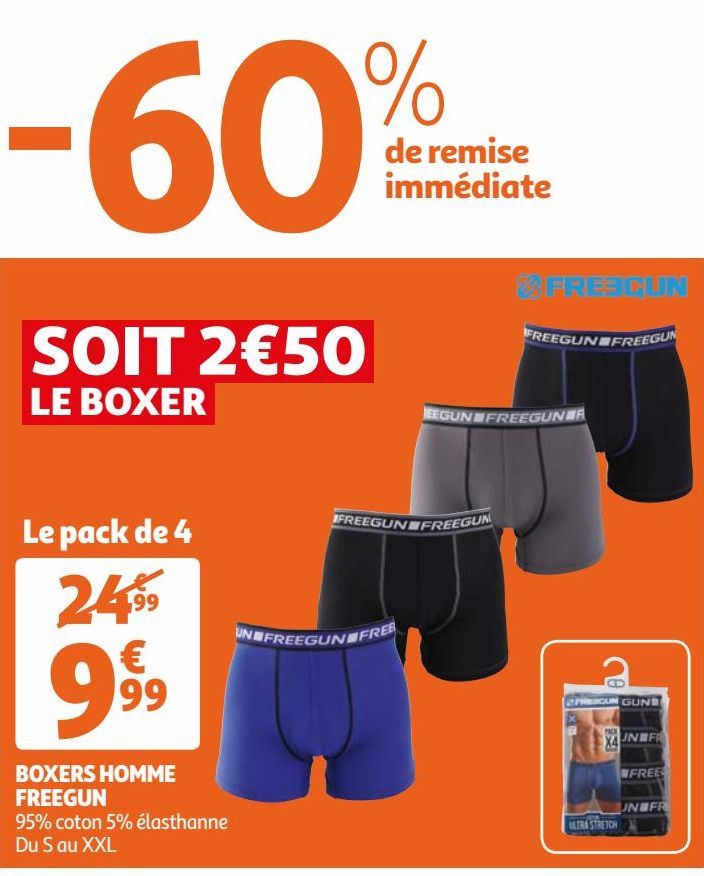 BOXERS HOMME FREEGUN