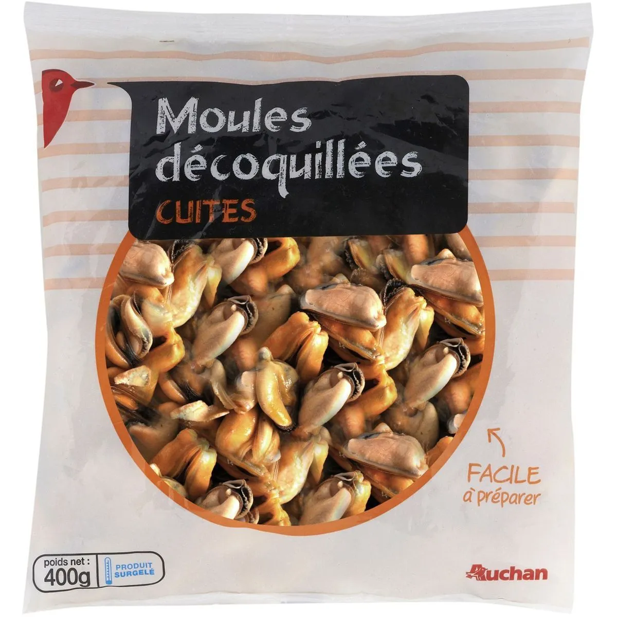 moules décoquillées cuites surgelées auchan