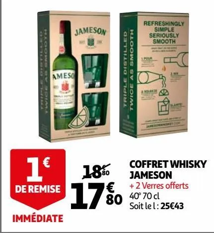 coffret whisky jameson