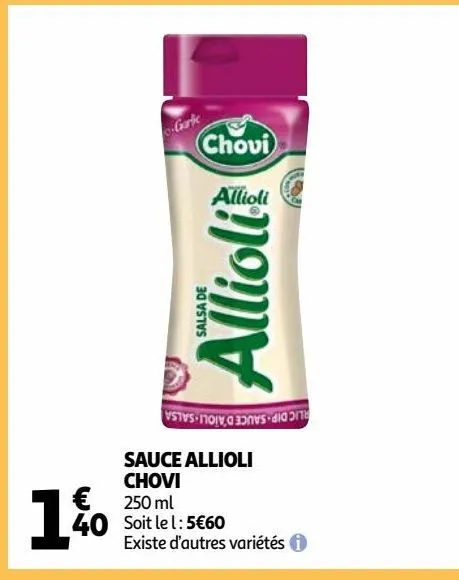 sauce allioli chovi