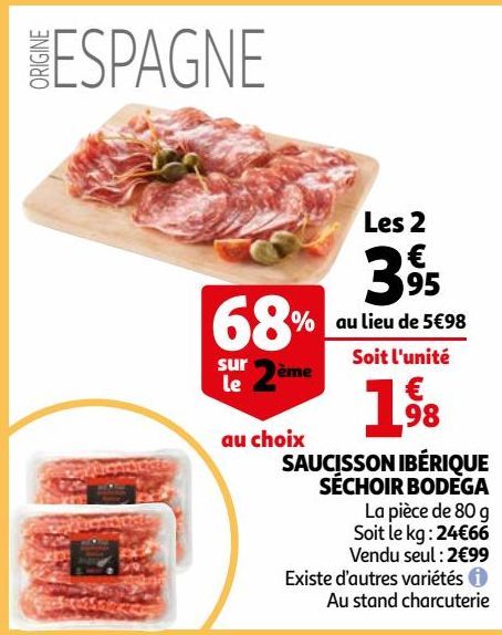 SAUCISSON IBÉRIQUE SÉCHOIR BODEGA