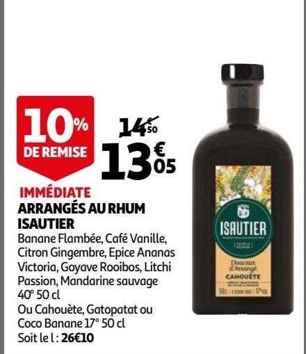 ARRANGÉS AU RHUM ISAUTIER