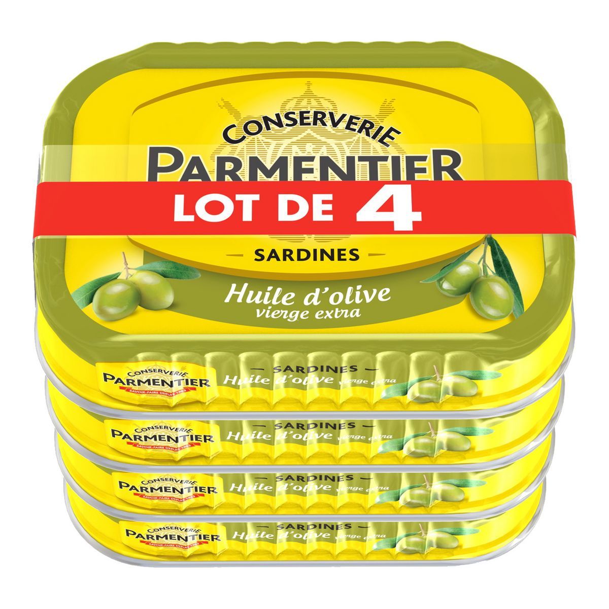 SARDINES À L'HUILE D'OLIVE PARMENTIER