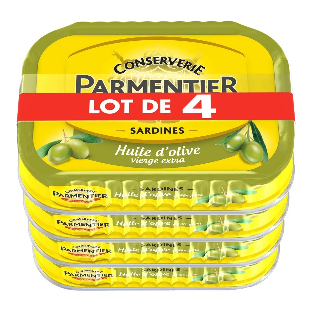 sardines à l'huile d'olive parmentier