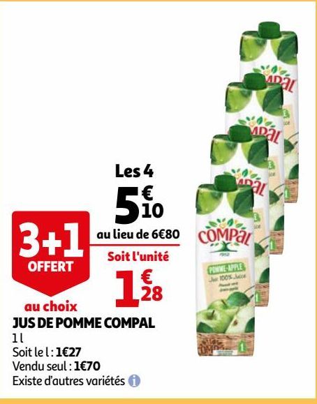 JUS DE POMME COMPAL