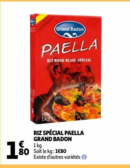 RIZ SPÉCIAL PAELLA GRAND BADON