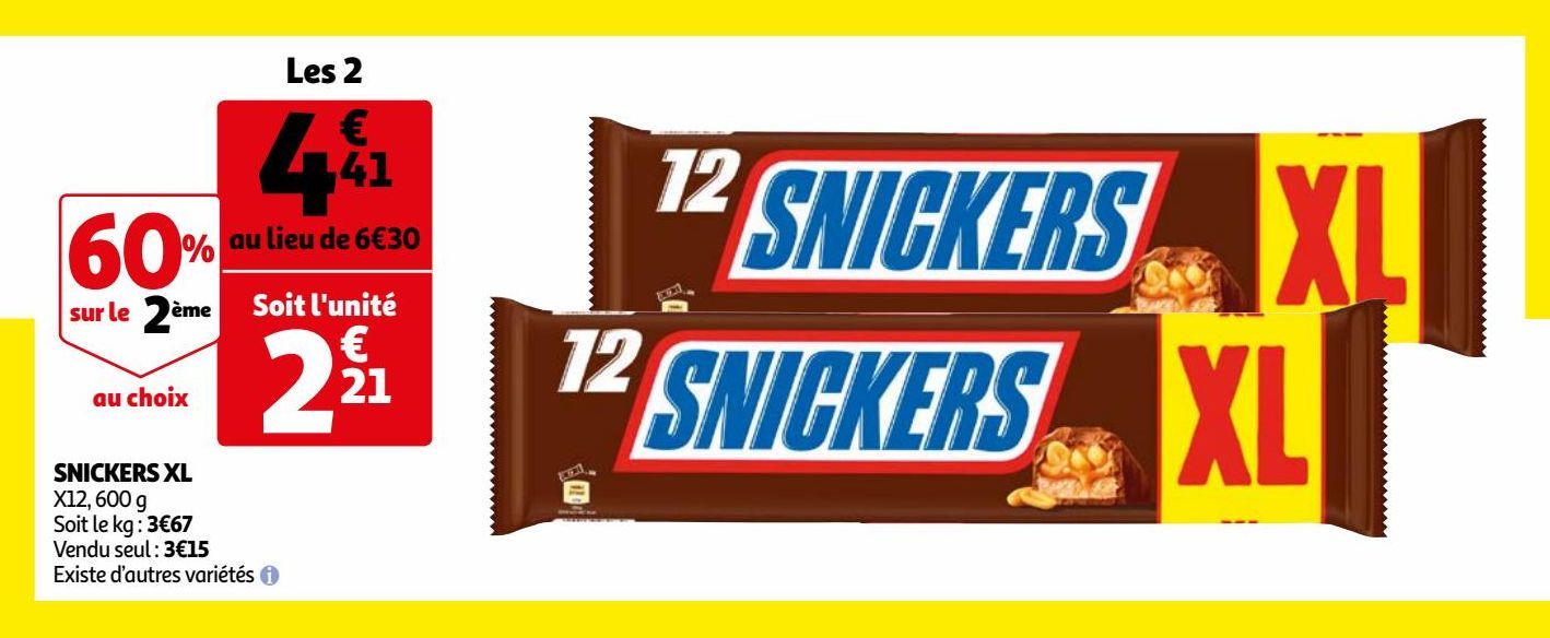 SNICKERS XL