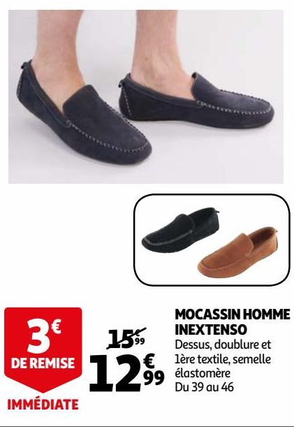 MOCASSIN HOMME INEXTENSO