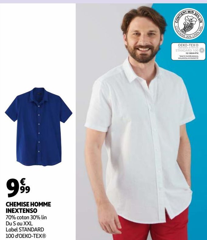 CHEMISE HOMME INEXTENSO