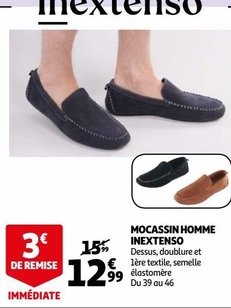 MOCASSIN HOMME INEXTENSO