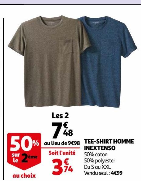 TEE-SHIRT HOMME INEXTENSO