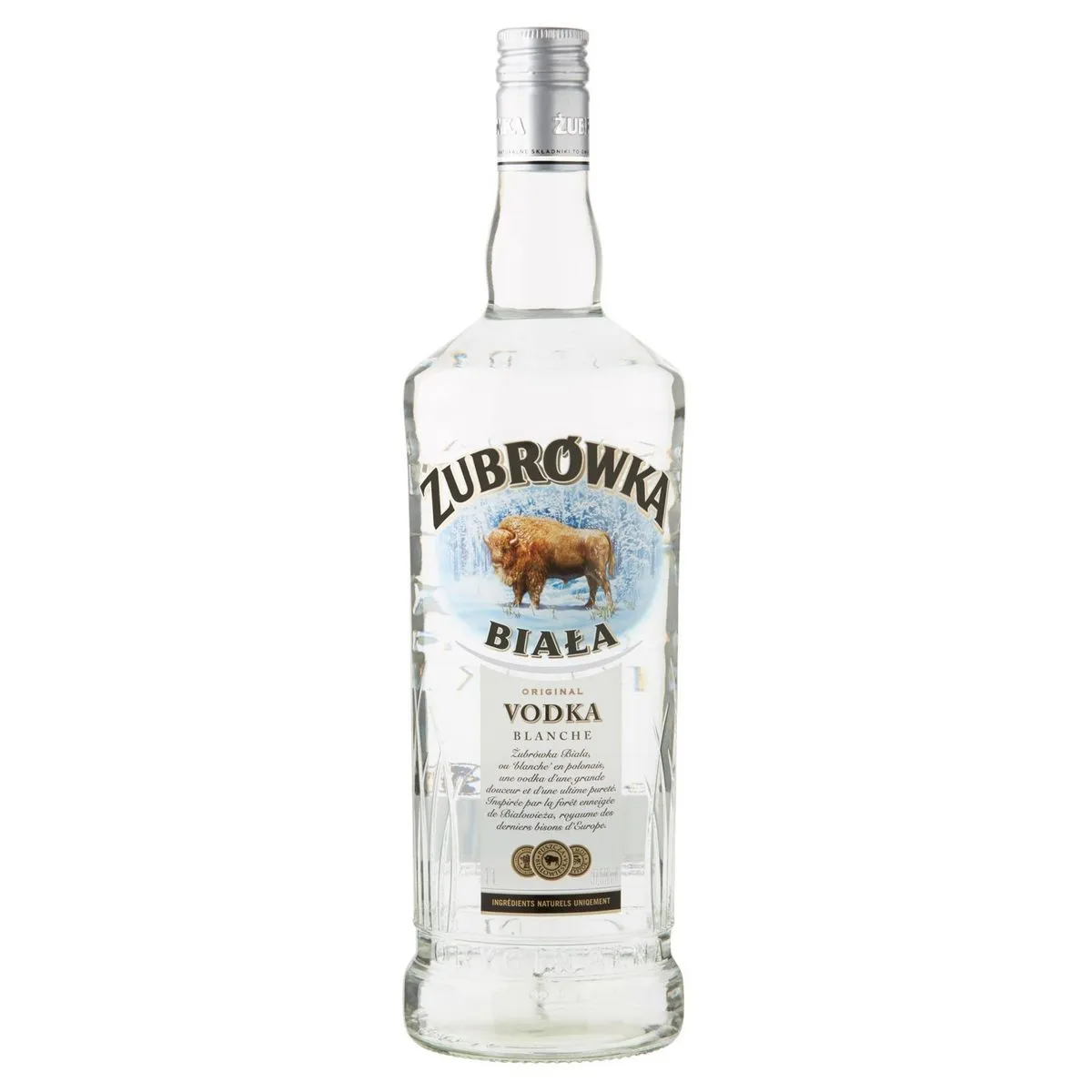 vodka zubrowka biala 37.5° 1 l
