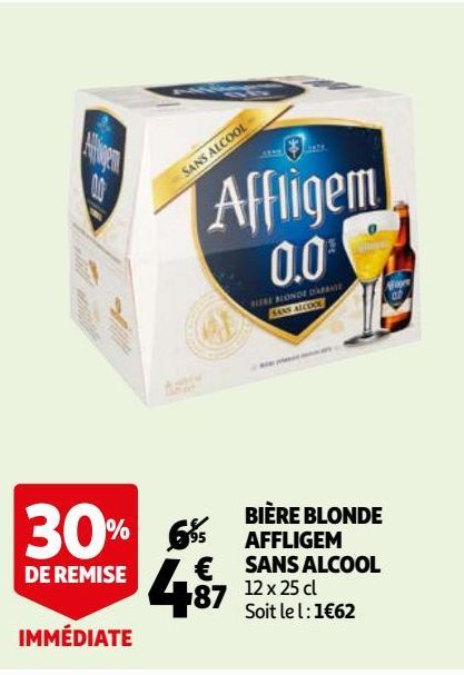 BIÈRE BLONDE AFFLIGEM SANS ALCOOL