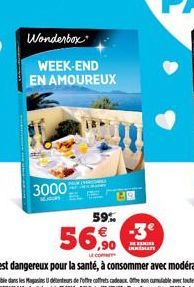 Wonderbox  WEEK-END EN AMOUREUX  3000