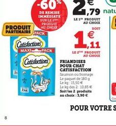 PRODUIT PARTENAIRE PACK  Catisfactions  MAXI PACK  Catisfactions
