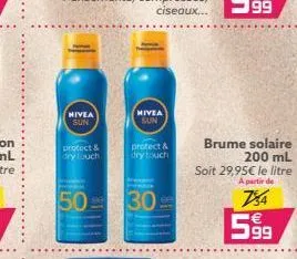 nivea sun  protect & dry touch