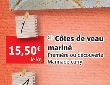 COTES DE VEAU MARINE