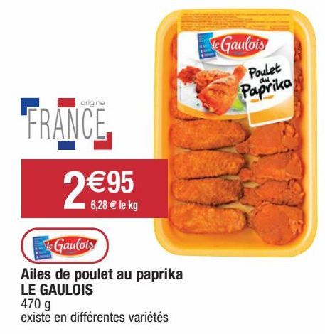 ailes de poulet Le gaulois