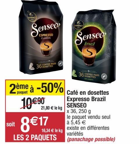 capsules de café Senseo