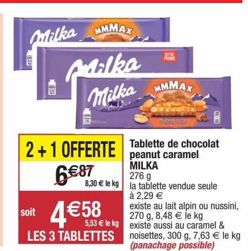 chocolats milka