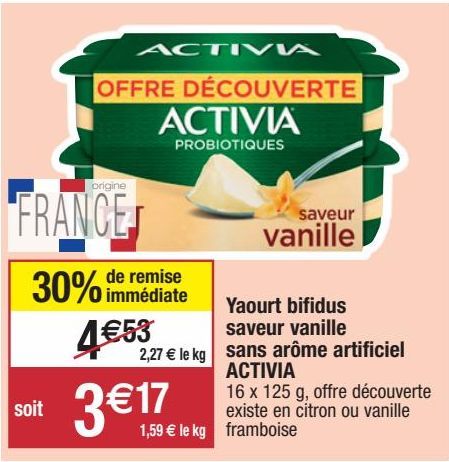 yaourt bifidus Activia