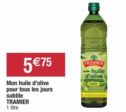 huile d'olive Tramier