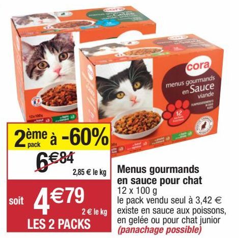 aliments pour animaux Cora