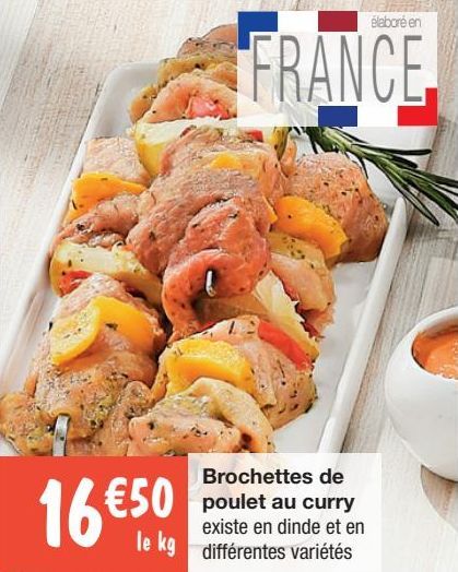 brochettes de poulet