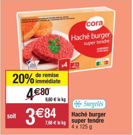 viande hachée Cora