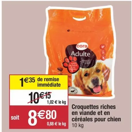 croquettes pour chien cora