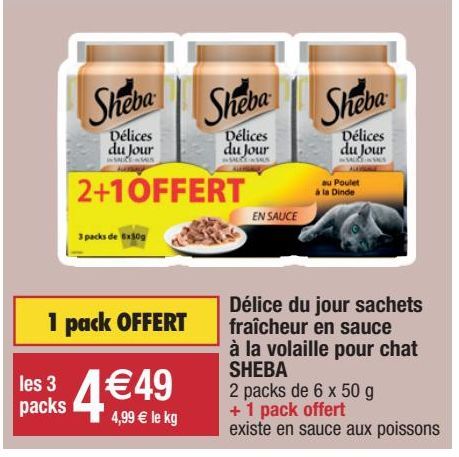 aliments pour animaux Sheba