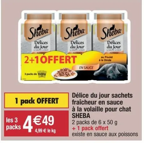 aliments pour animaux sheba