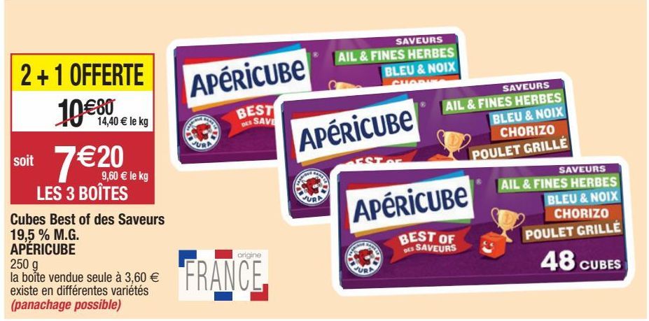 apéritifs Apéricube