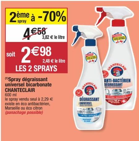 spray dégraissant Chanteclair