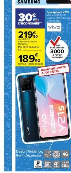 vivo  ous étes près de  3000  à l'avoir demandé  QUANTITÉ LIMITÉE À 700 PIÈCES  ????  PERFECT SHOT  Y21s